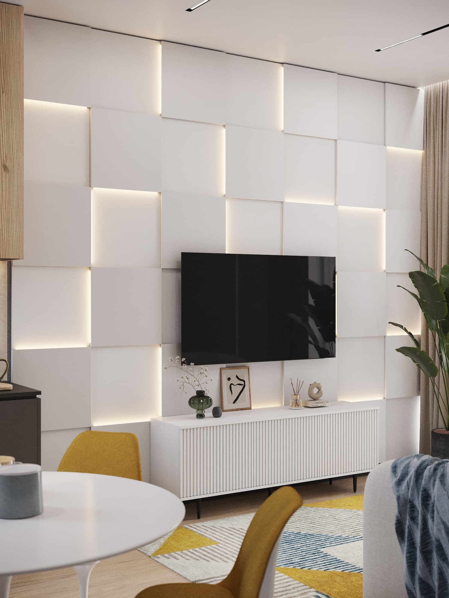 Стеновые 3D панели "Милк" / QUADRO