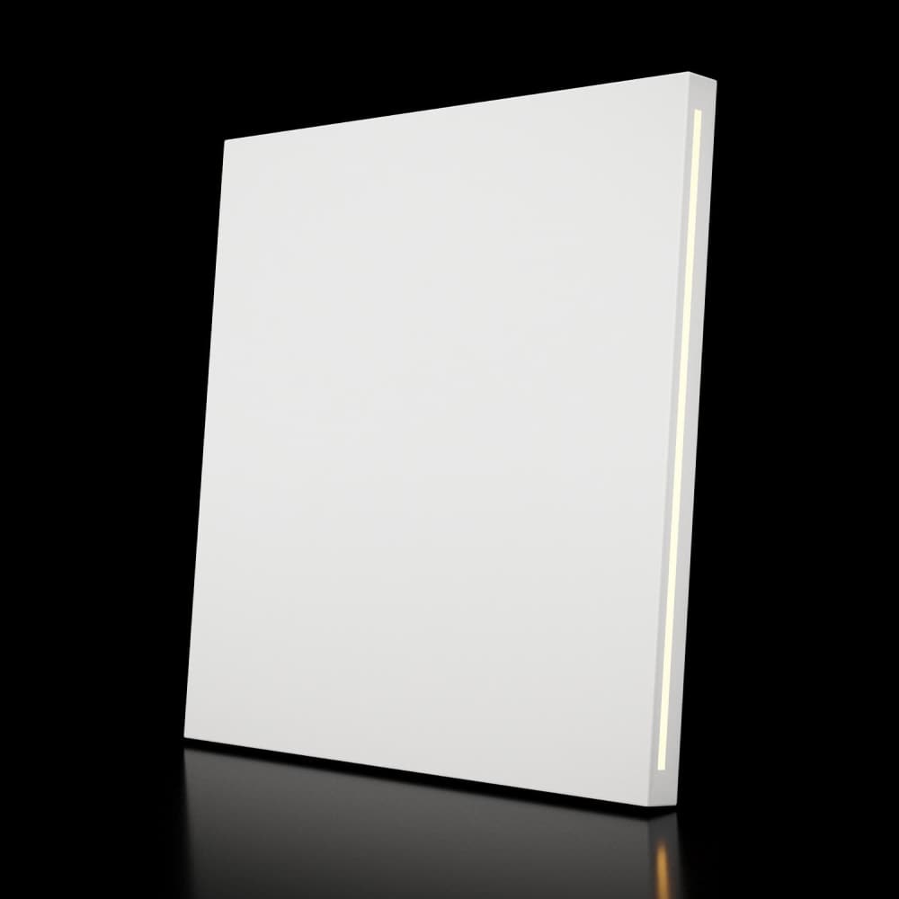 Модульная стеновая панель с 3D и LED подсветкой МИЛК / QUADRO