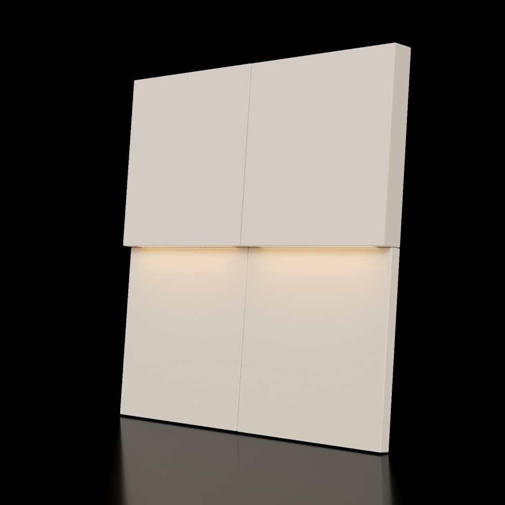 Модульная стеновая панель с 3D и LED подсветкой АМАРОК / PIXEL